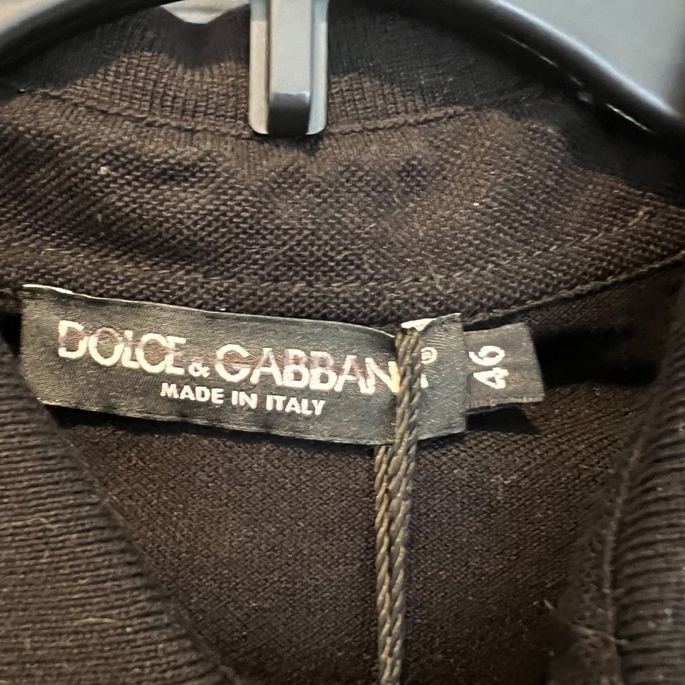 Dolce&Gabbana Men’s Logo Plaque Polo Shirt - Picture 7 of 8